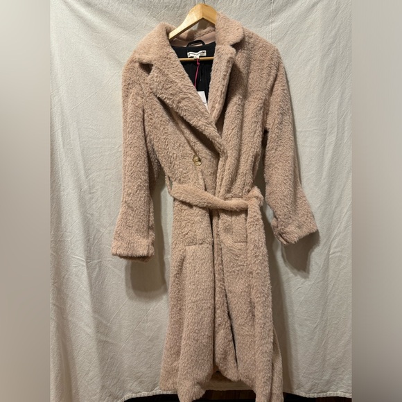 Free People Women’s Cuff It Coat Pink Size Medium NWOT - Picture 5 of 8